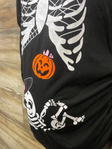 For G & PL Ruched Skeleton Maternity Shirt Black sz Medium