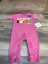 NEW Spice Girls Graphic Mineral Washed Romper Pink sz 12m