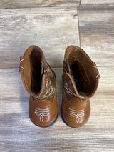 Wonder Nation Faux Leather Western Boots, Brown sz 3c