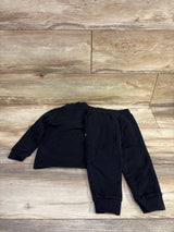 Reebok 2pc Quarter-Zip Sweatshirt & Joggers Set Black sz 2T