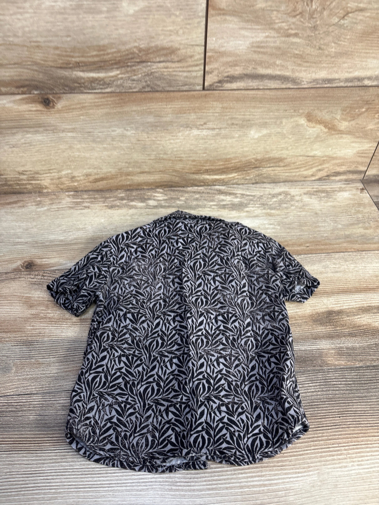 Volcom Linen Blend Button Up Shirt Grey sz 2T