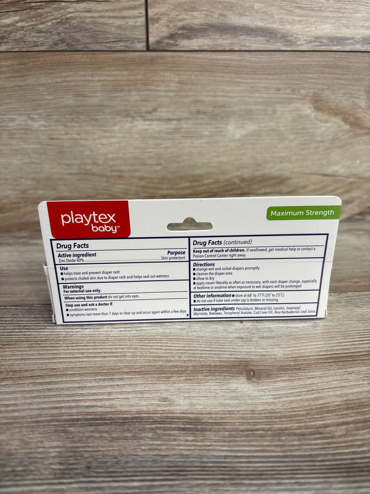 NEW Playtex Baby Diaper Rash Cream 2.5oz