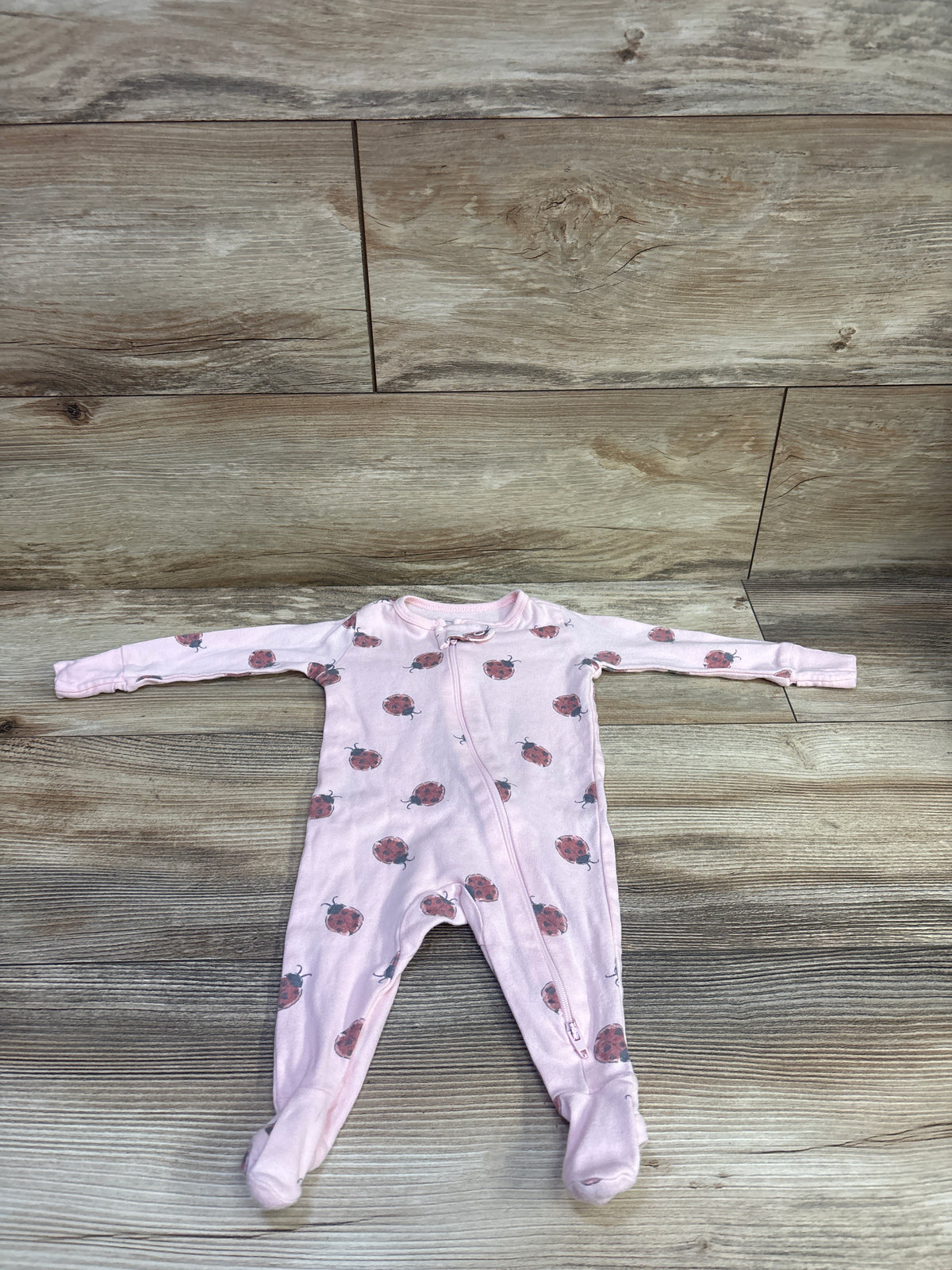 Member's Mark Ladybug Sleeper Pink sz 3m