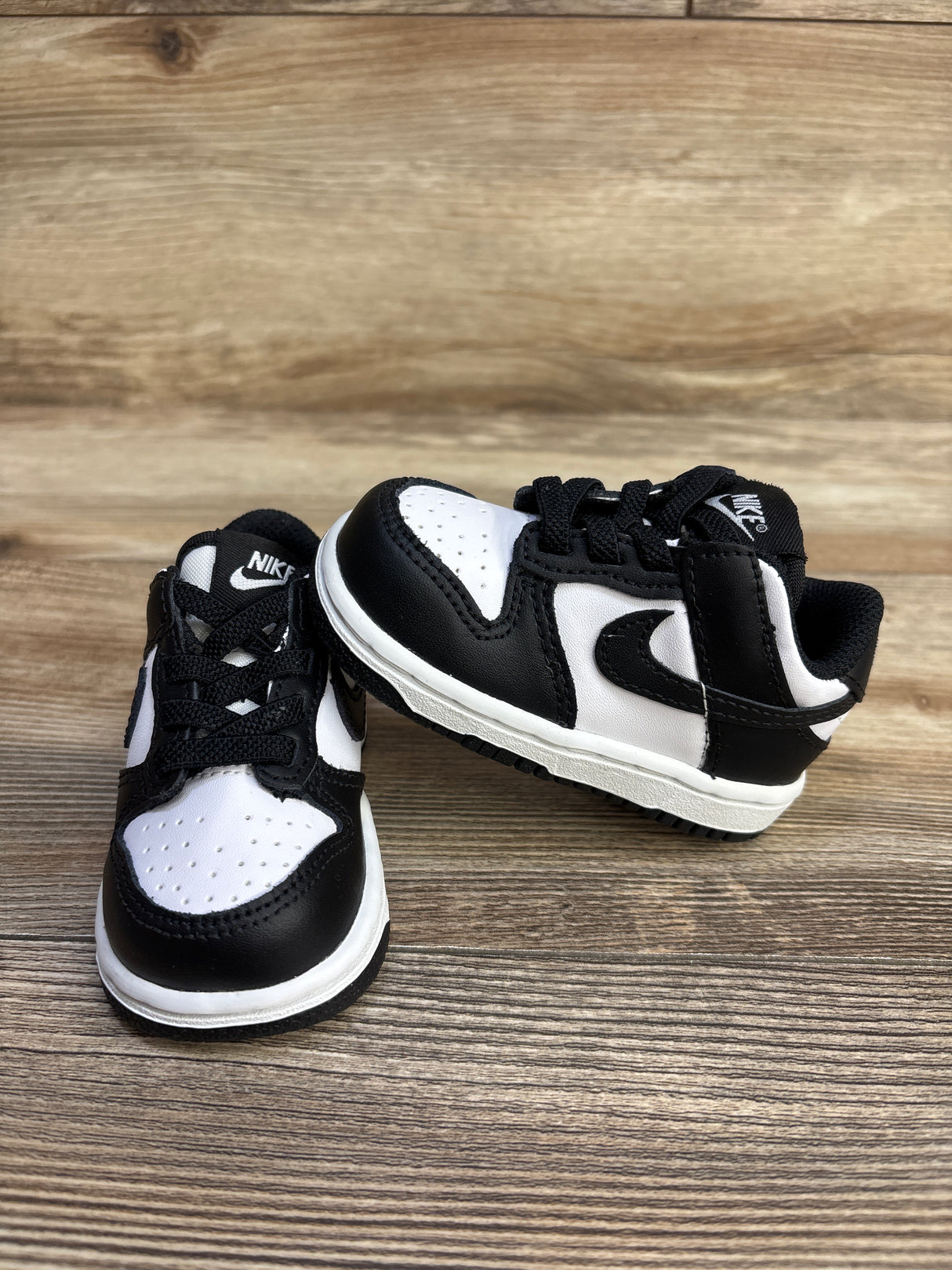 Nike Dunk Low TD 'Black White' Sneakers sz 4c