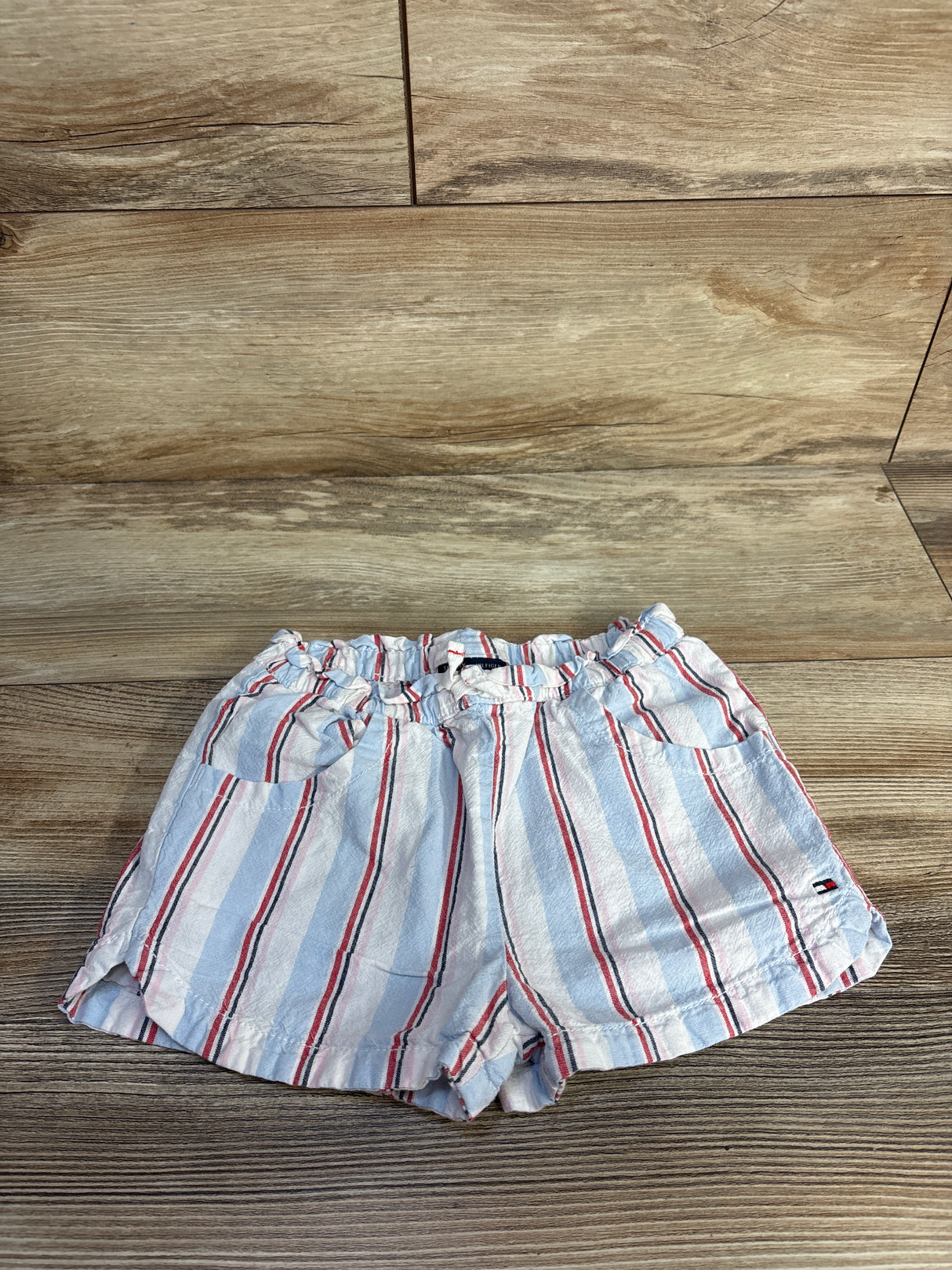 Tommy Hilfiger Red, White, & Blue Striped Shorts sz 5/6T