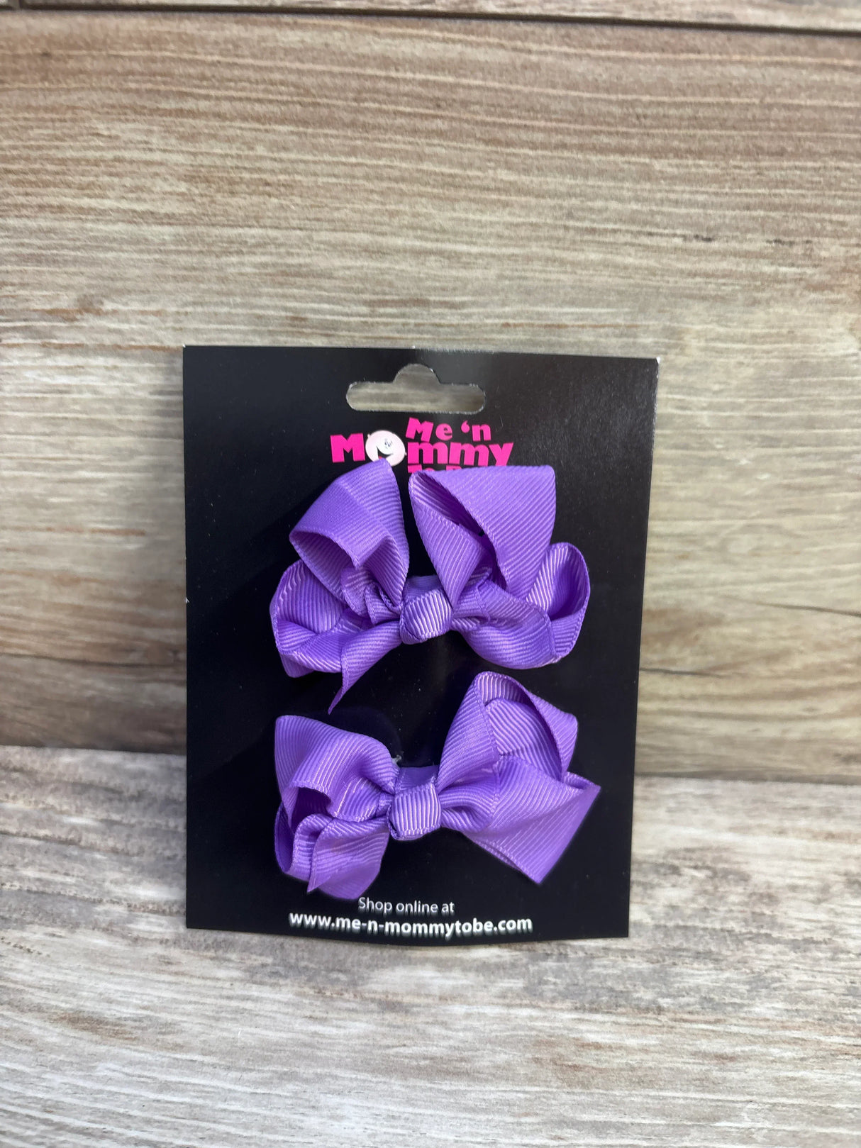 NEW Hair Bows 2pk Purple