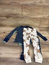 NEW Just One You 4pc Pajama Set Green sz 3T