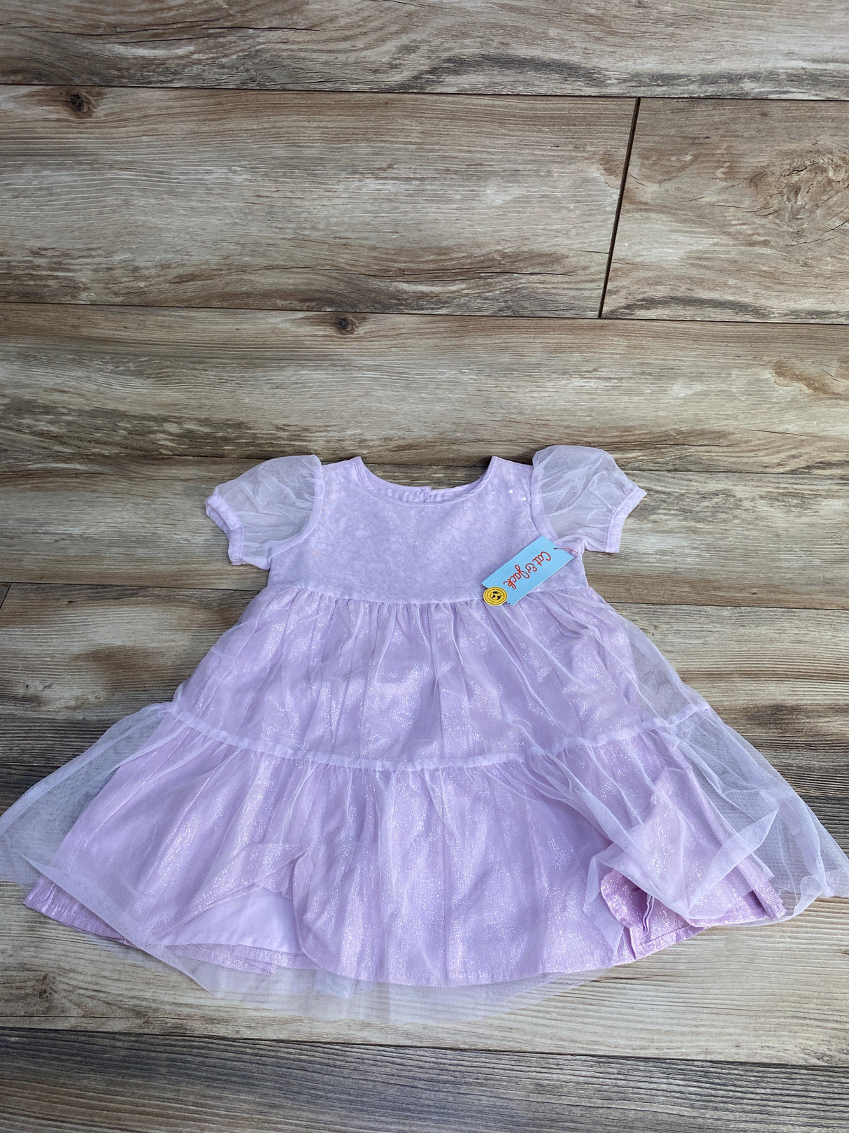 NEW Cat & Jack Tulle Overlay Dress Purple sz 3T