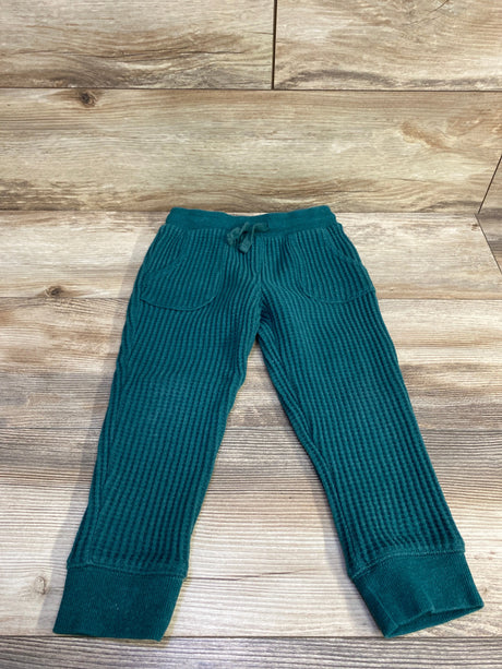 Cat & Jack Drawstring Waffle Knit Joggers Green sz 4T - Me n Mommy To Be