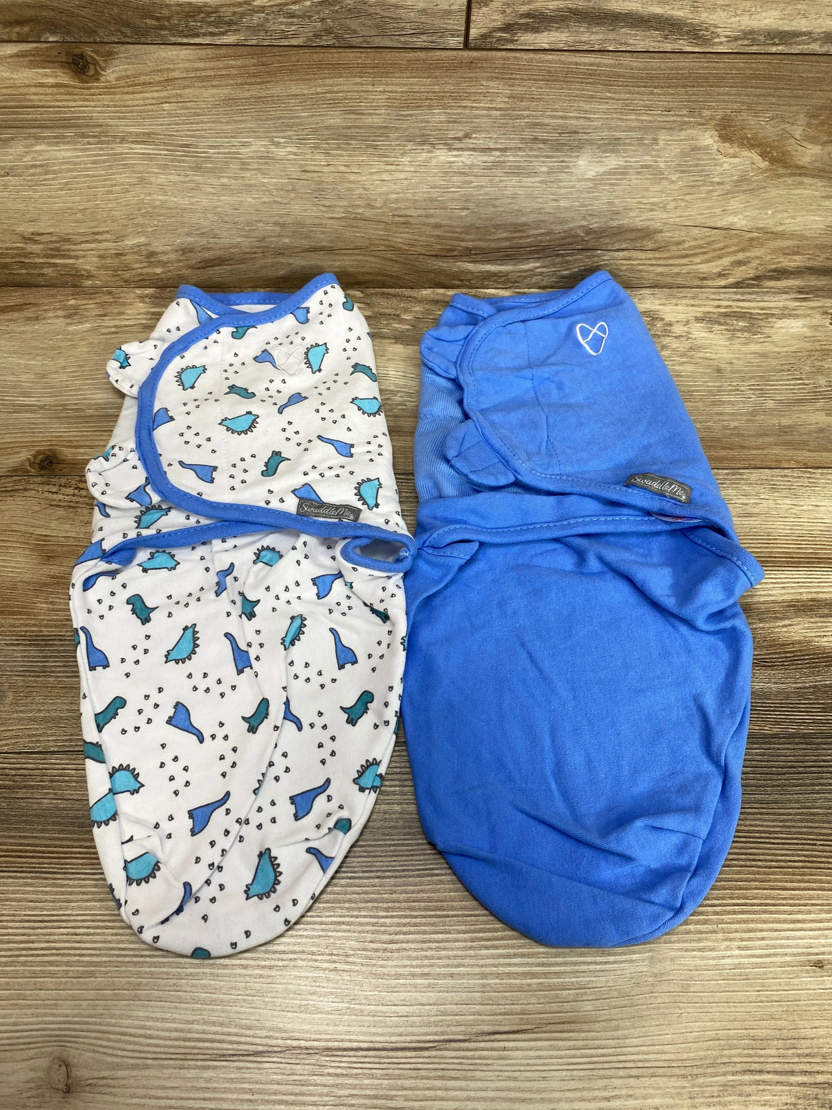 SwaddleMe 2pk Dino Swaddle Wraps Blue sz 0-3m