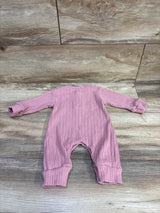 Knit Henley Coverall Pink sz 3m