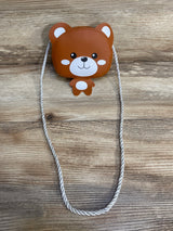 Brown Bear Small Crossbody Purse