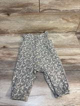 H&M Floral Cotton Romper Green sz 9m