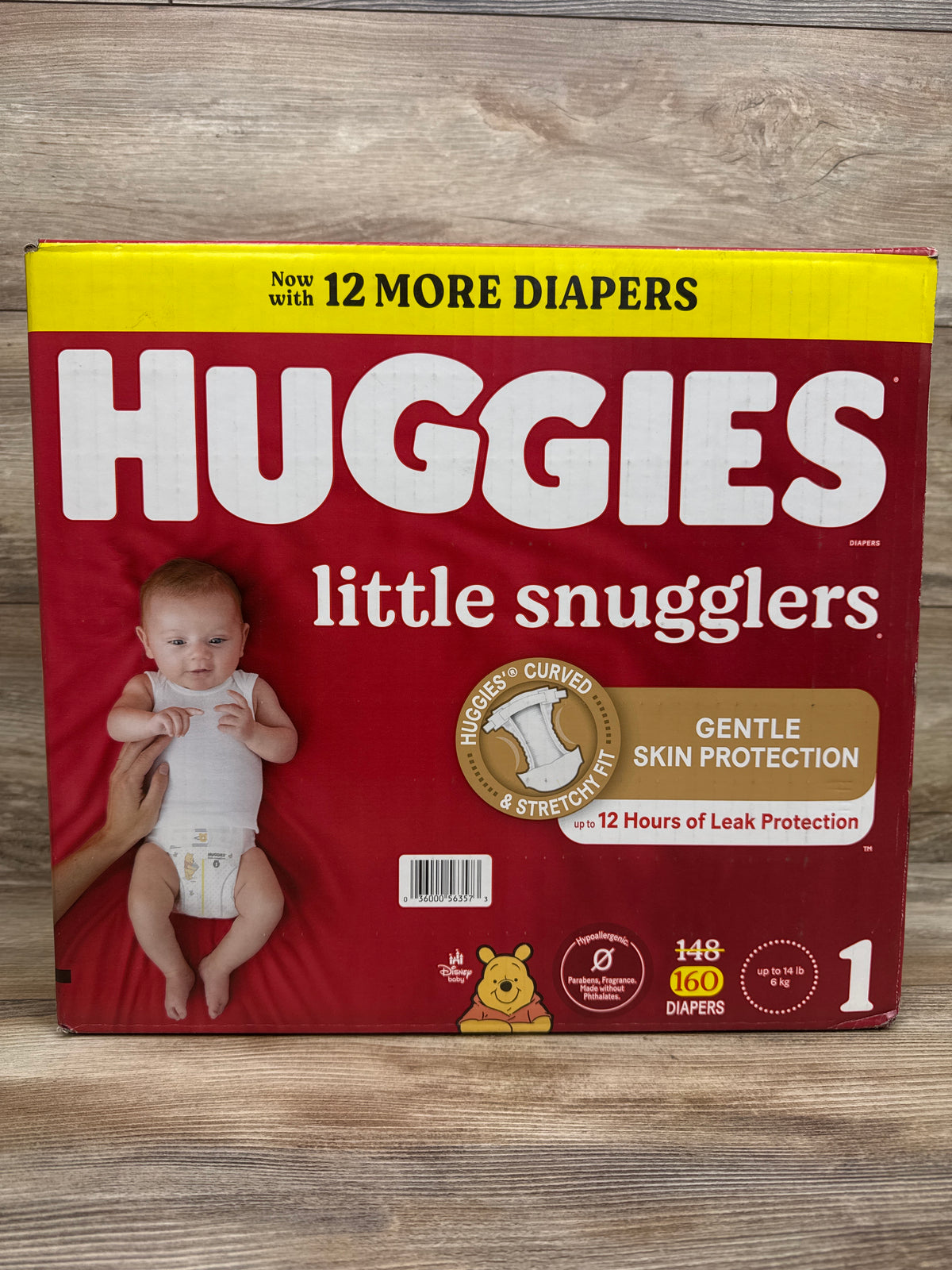 NEW Huggies Little Snugglers Diapers Size 1 160ct