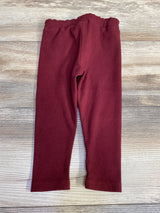Chelsea & Violet Ribbed Leggings Burgundy sz 18m