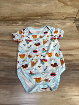 Aloha Made Baby Bamboo Dessert Bodysuit Blue sz 6-12m