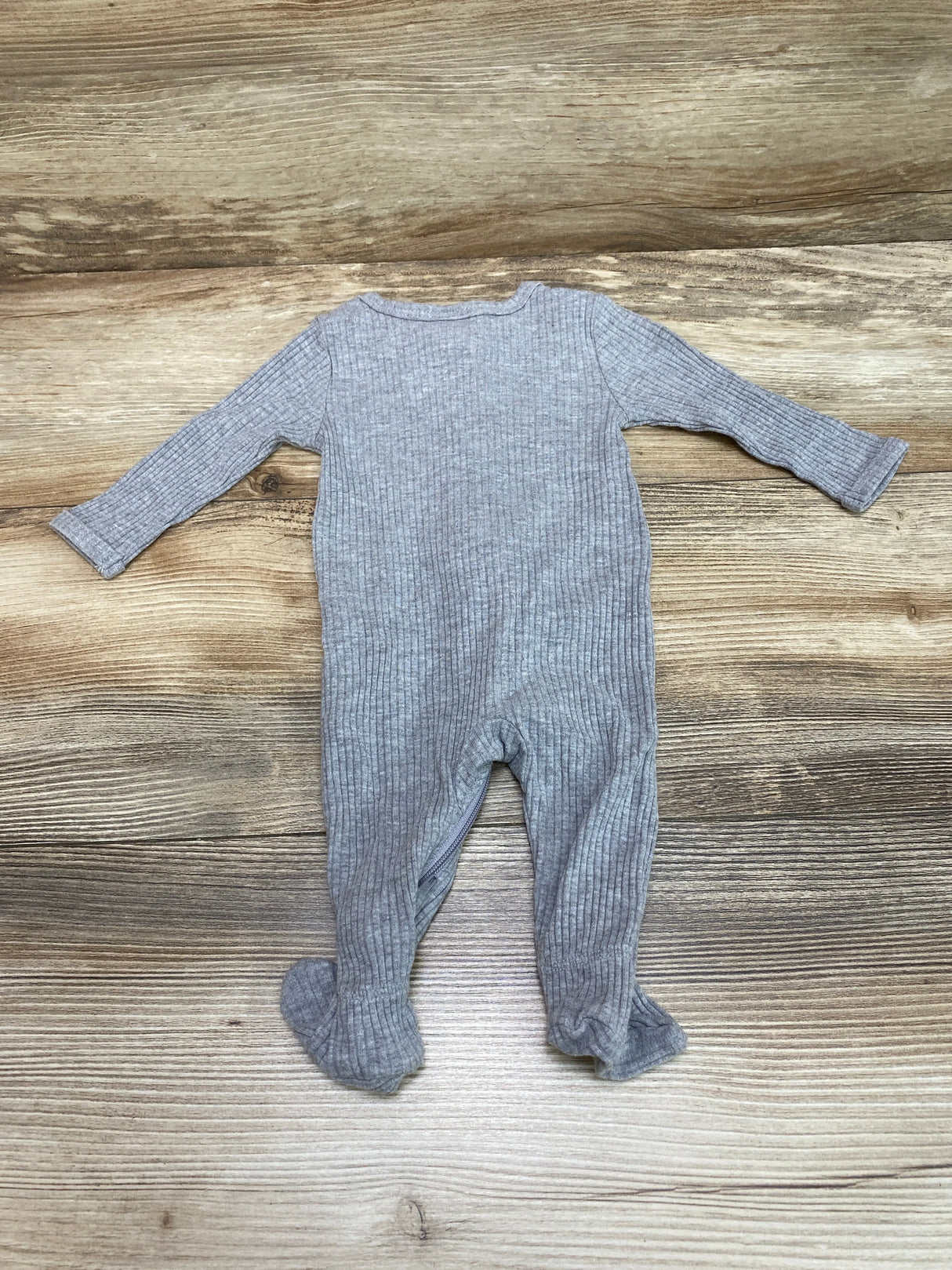 PL Baby Ribbed Sleeper Grey sz Newborn