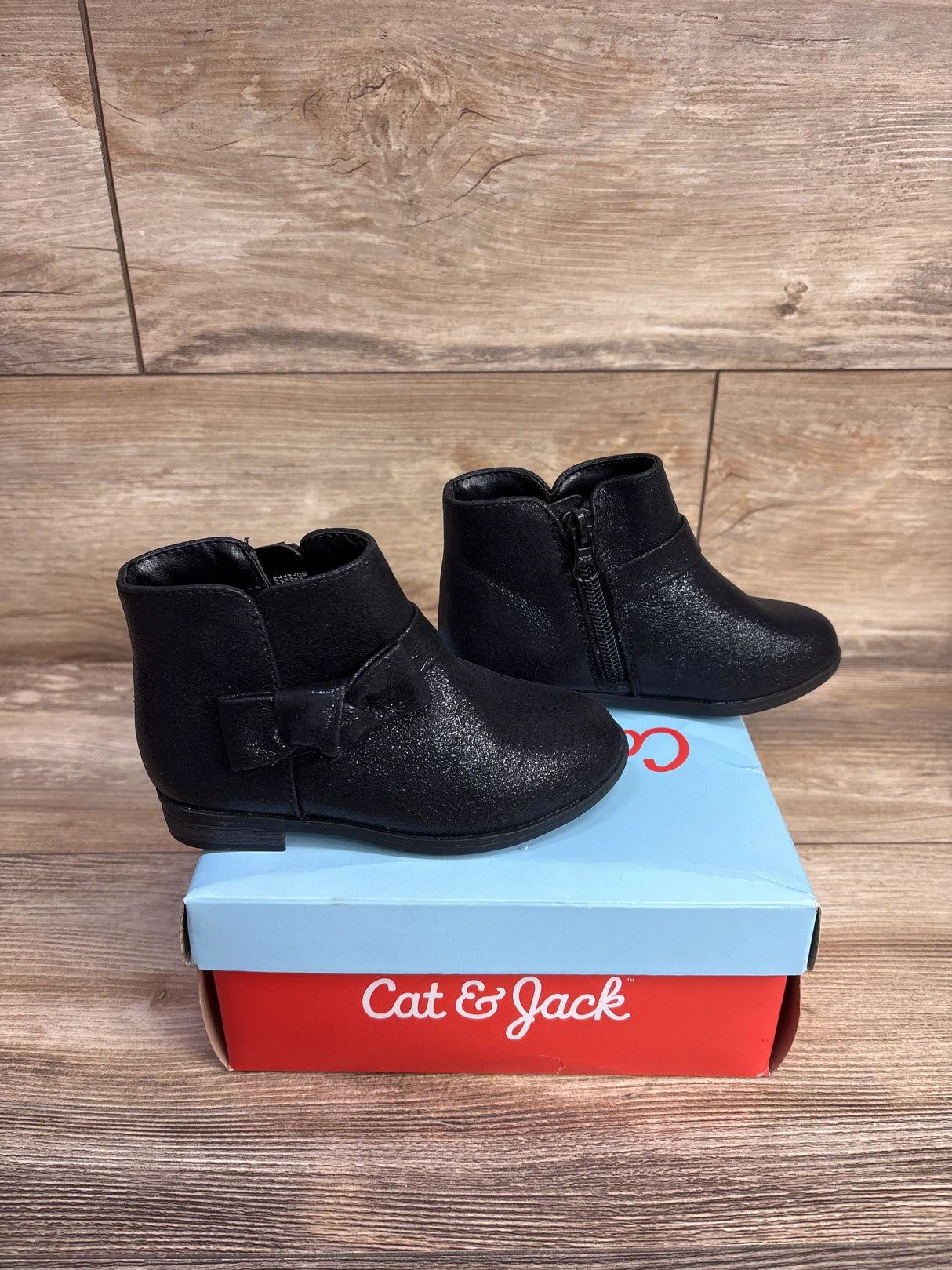 NEW Cat & Jack Sammi Ankle Boots Black sz 8c
