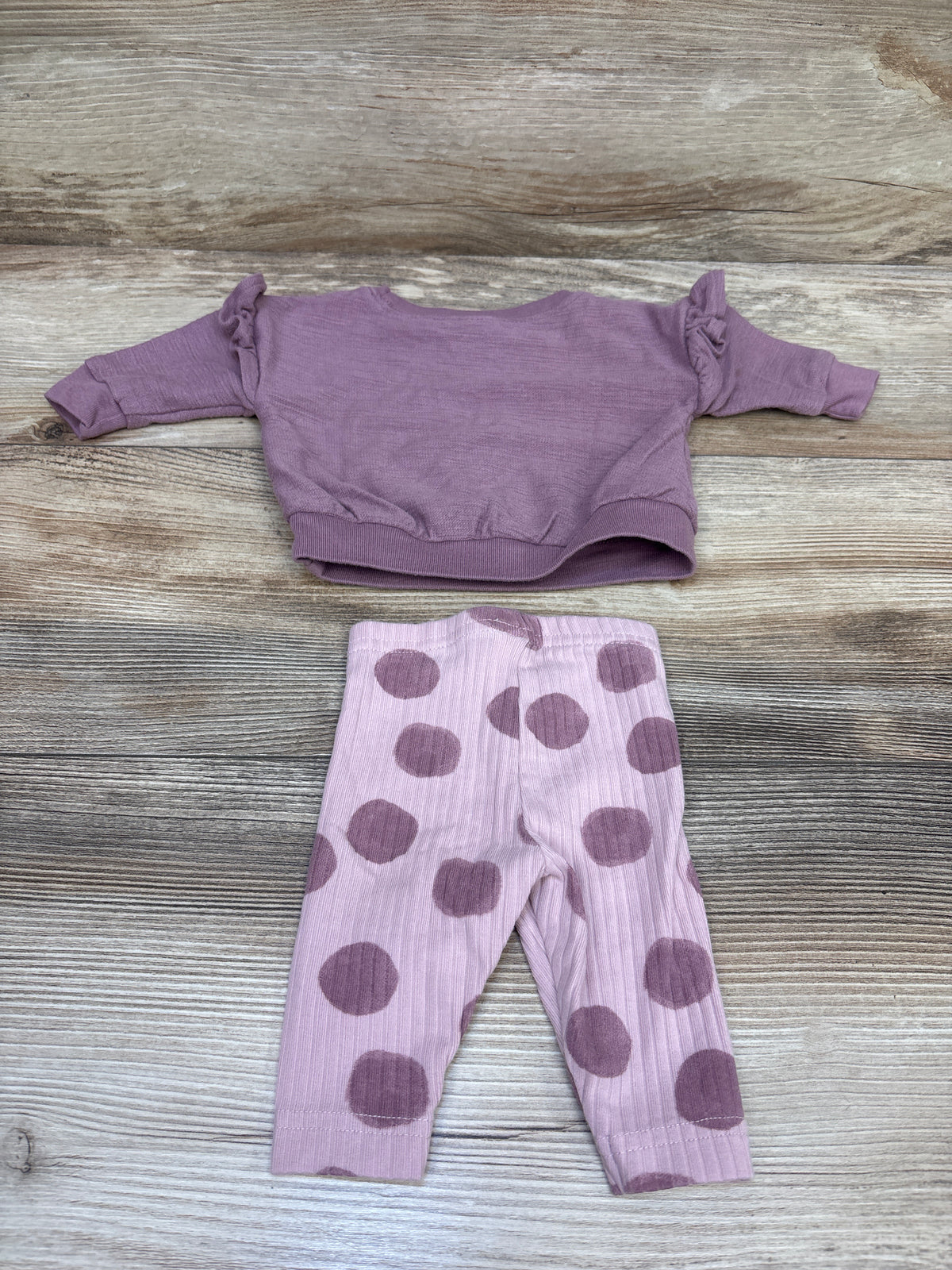 Just One You 2pc Sweatshirt & Leggings Set Purple sz Newborn