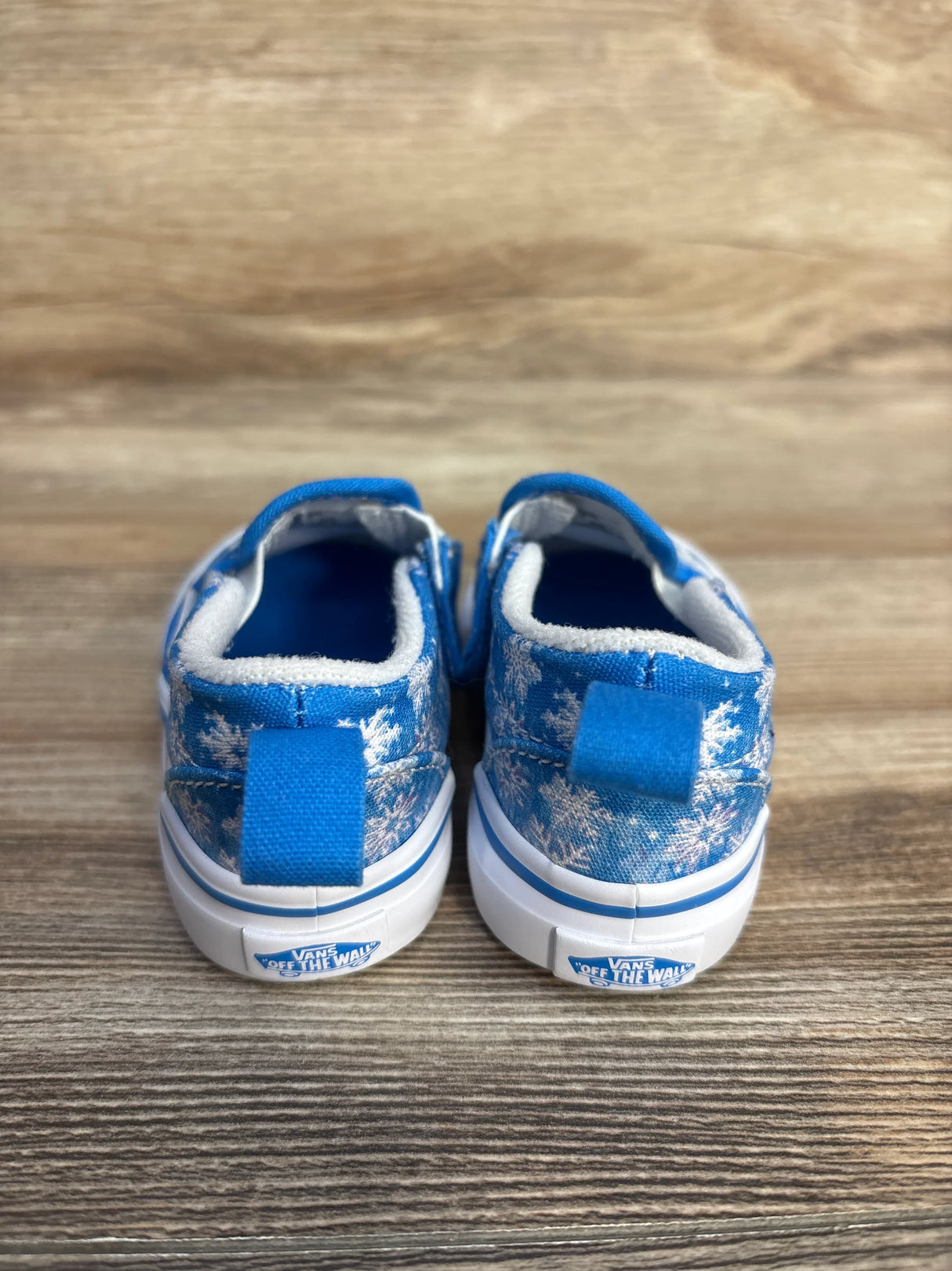 Vans Slip On V 'Winter Wonderland' Sneakers, Blue sz 4c