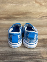 Vans Slip On V 'Winter Wonderland' Sneakers, Blue sz 4c