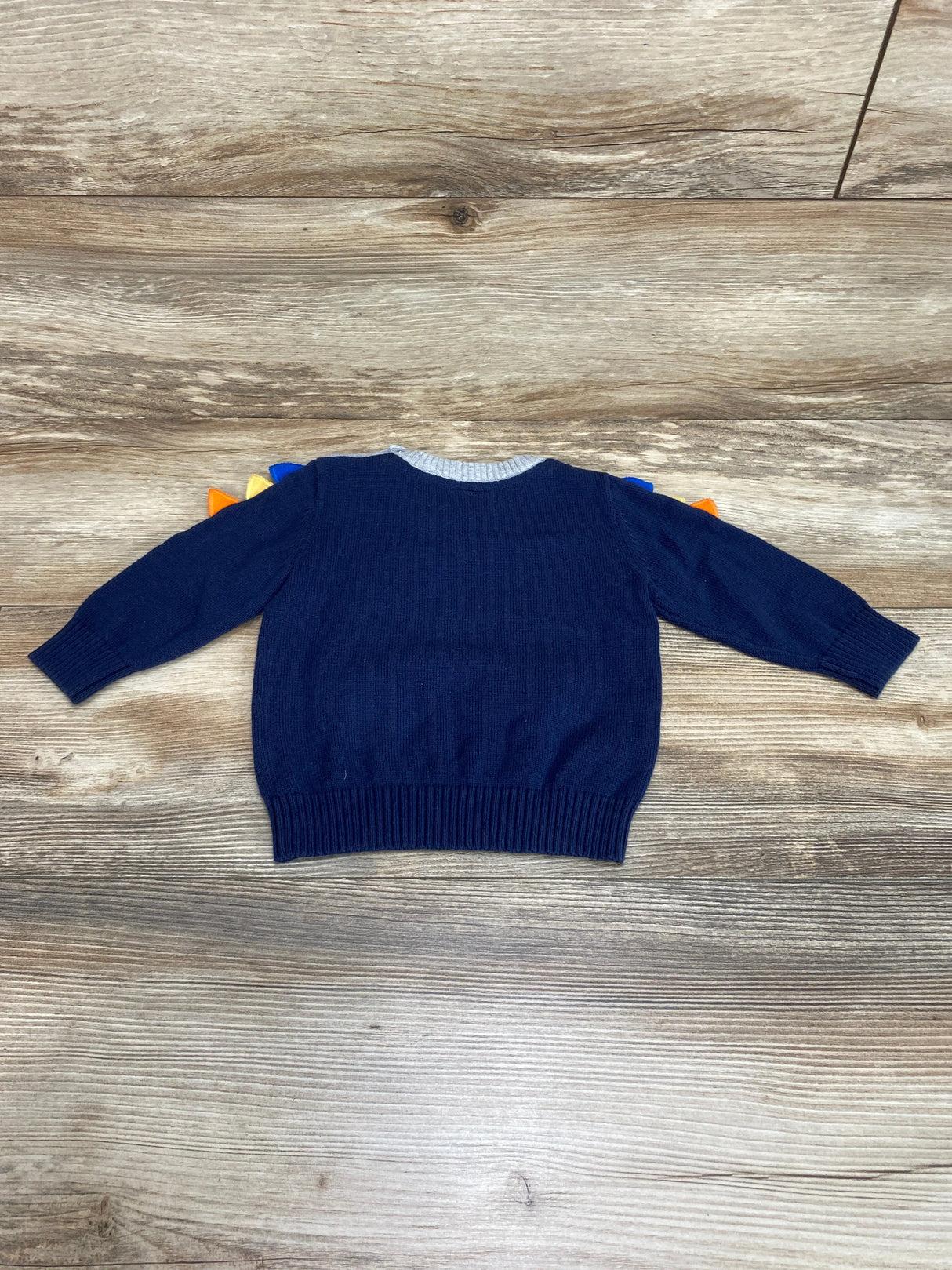 First Impressions Dinosaur Sweater Grey/Navy sz 6-9m