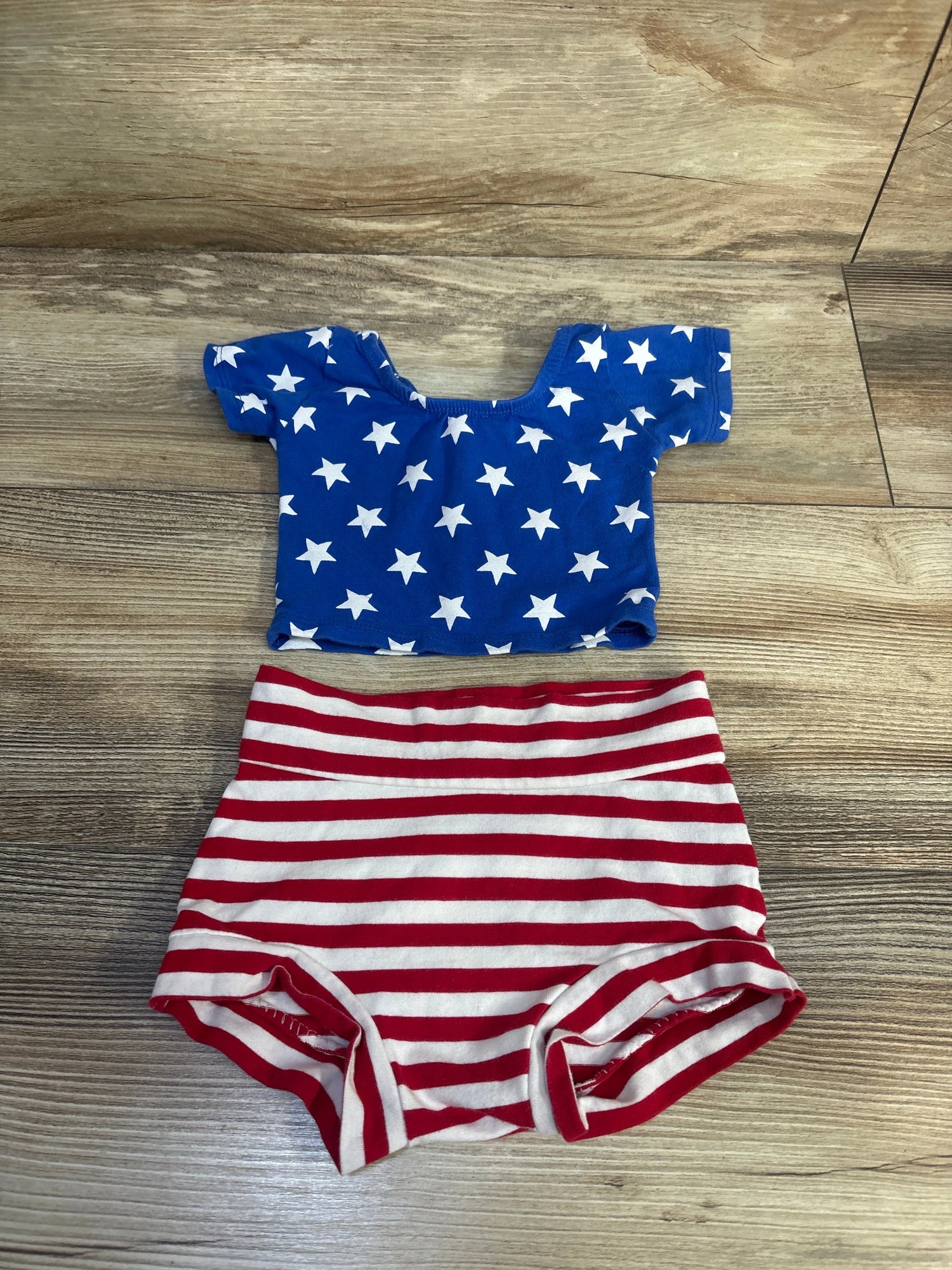 Syd & Mimi Stars & Stripes Set Blue/Red sz 3-6m