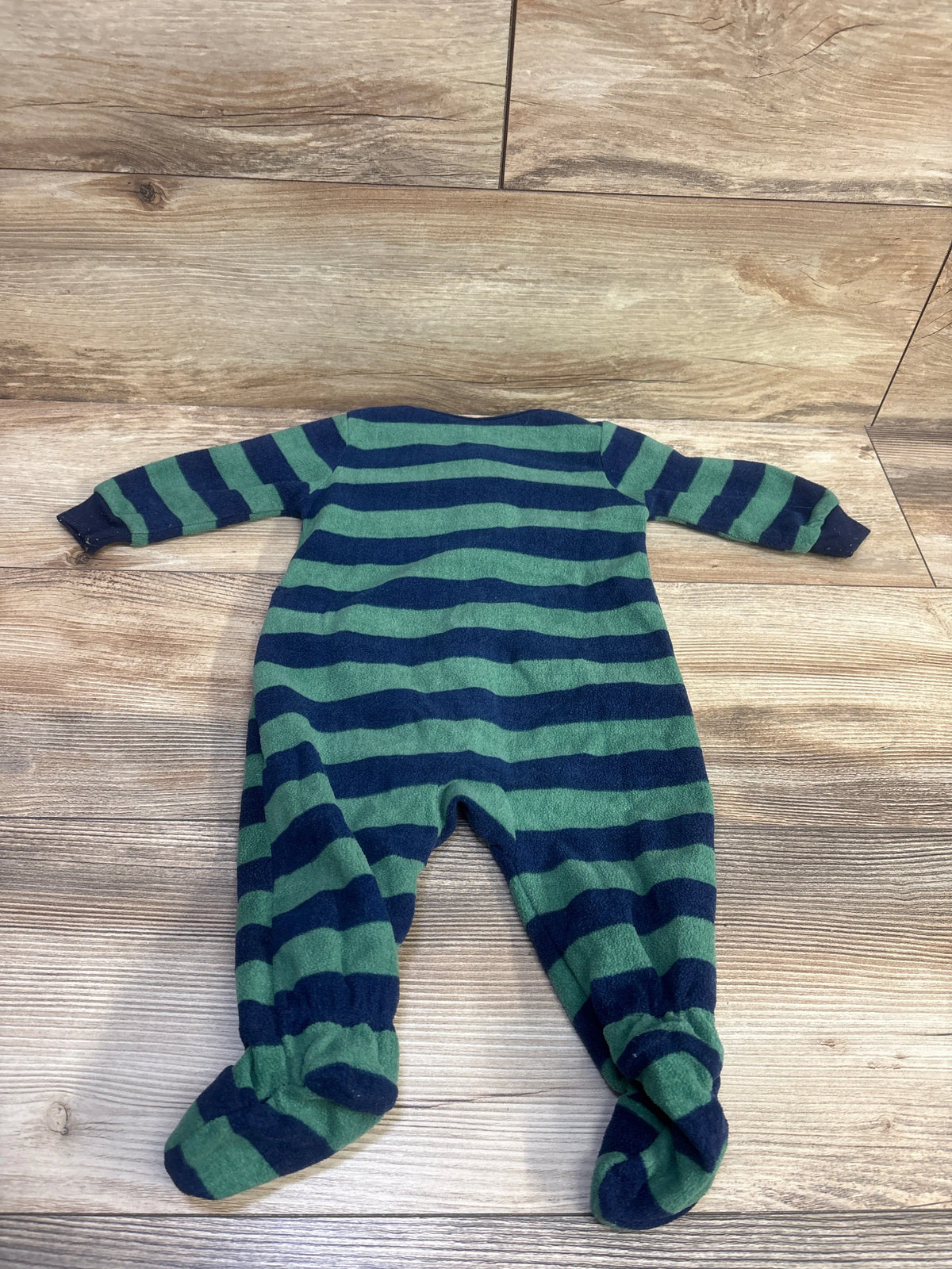 Absorba Striped Blanket Sleeper Green sz 6m