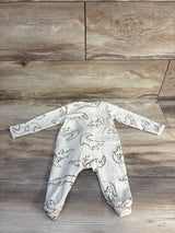 Carter's Alligator Print Sleeper Tan sz 3m