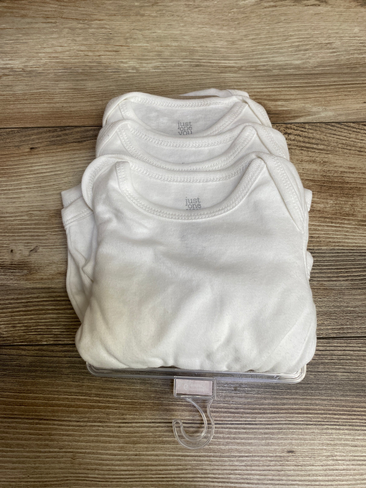 NWOT Just One You 3pk Long Sleeve Bodysuits White sz 6m
