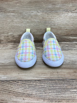 Cat & Jack Canvas Slip On Sneakers Yellow Sz 5c