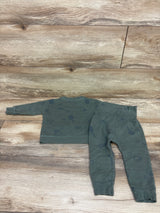 Just One You 2pc Pullover Football Sweatshirt & Pants Set Green sz 12m