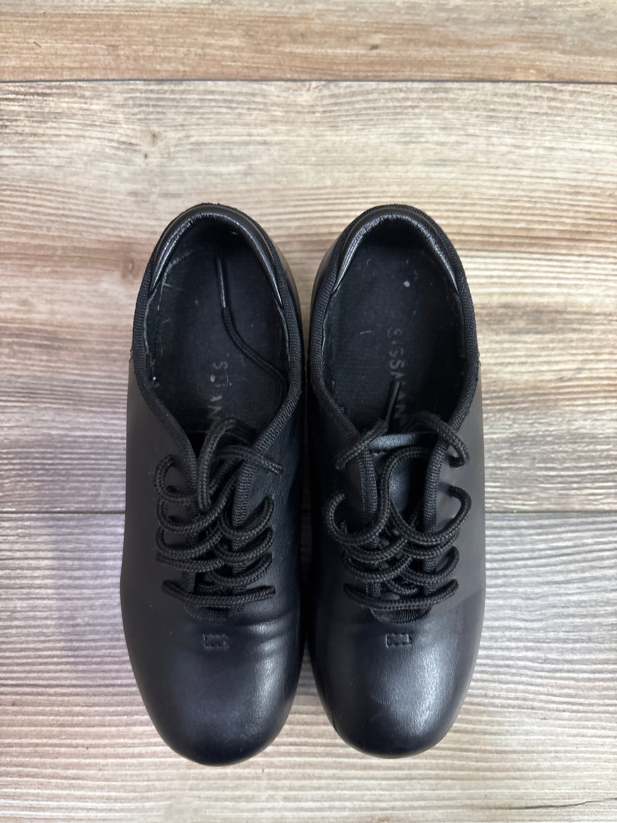 Weissman Lace-Up Tap Shoes Black sz 12c