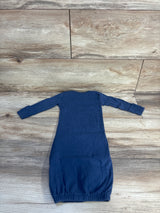 Honest Baby Organic Sleep Gown Navy sz 0-6m