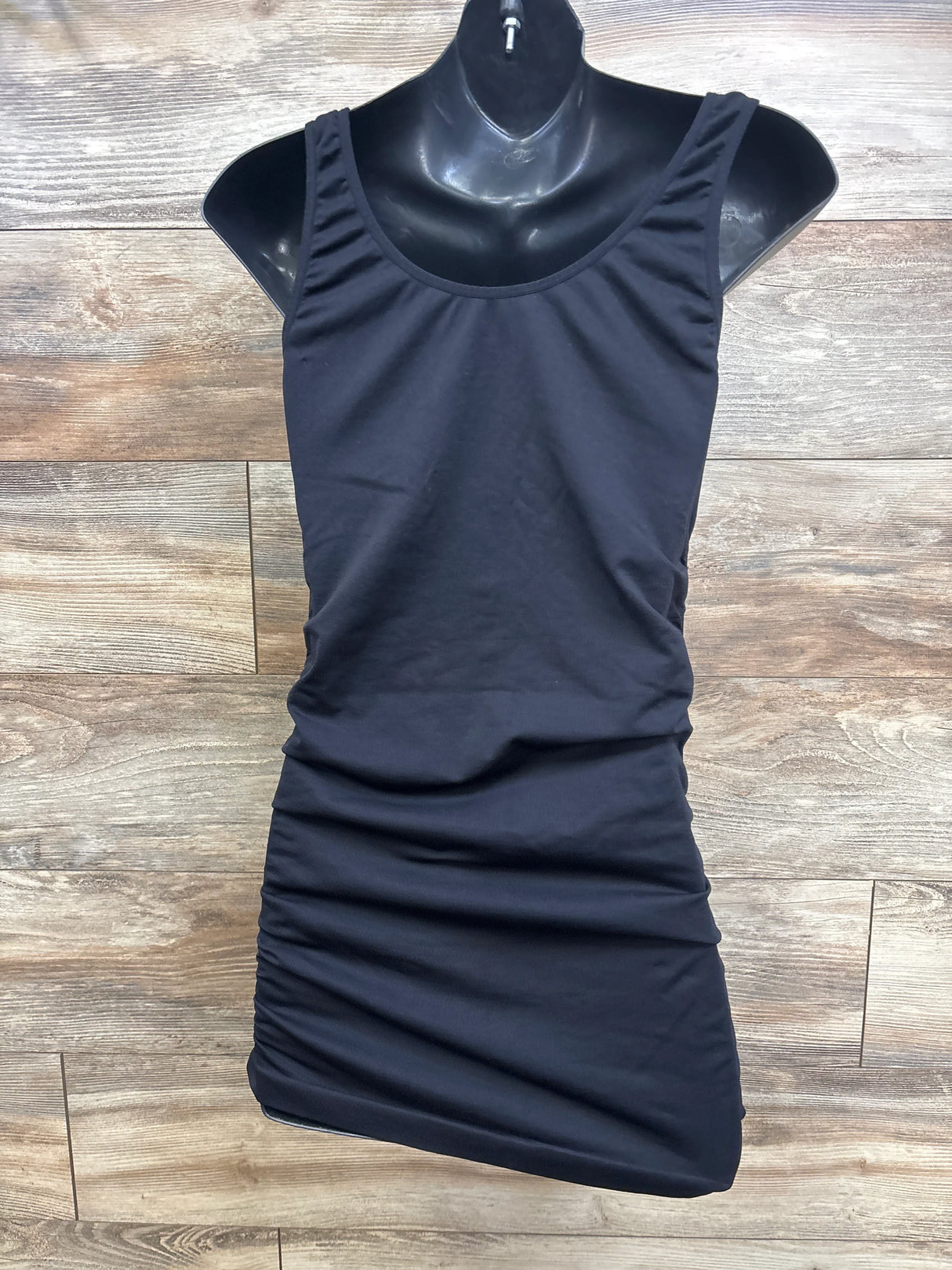 Hofish Ruched Maternity Tank Top Black sz Medium