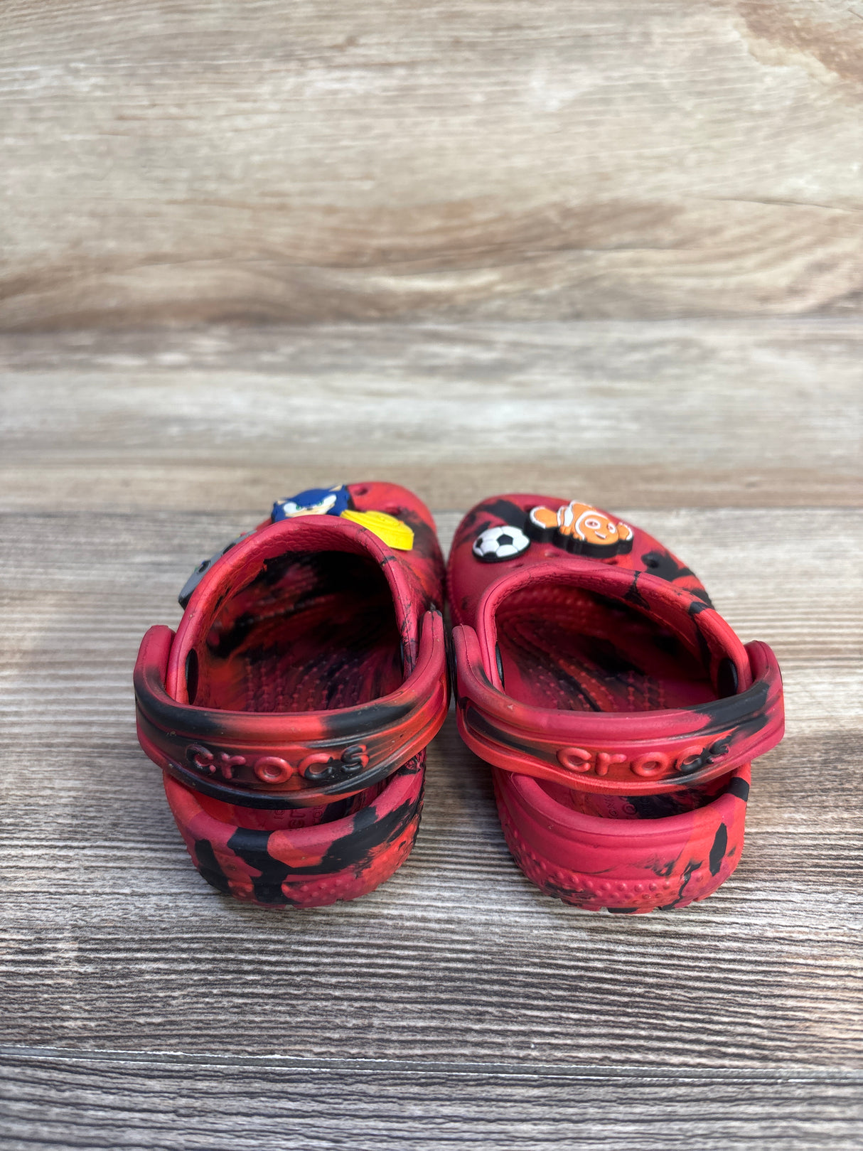 Crocs Classic Clogs with Jibbitz Red sz 4c