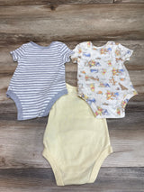 Disney Baby 3pk Winnie The Pooh Bodysuits Yellow sz 3-6m