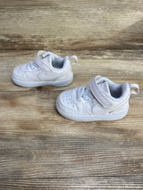 Nike Court Borough Low Recraft TD 'Triple White' Sneakers sz 6c