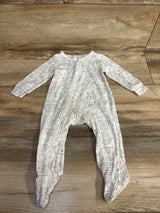 Laughing Llama Animal Print Sleeper White sz 3m