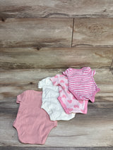 Ribbed 4pk Bodysuit Set Pink sz 3m