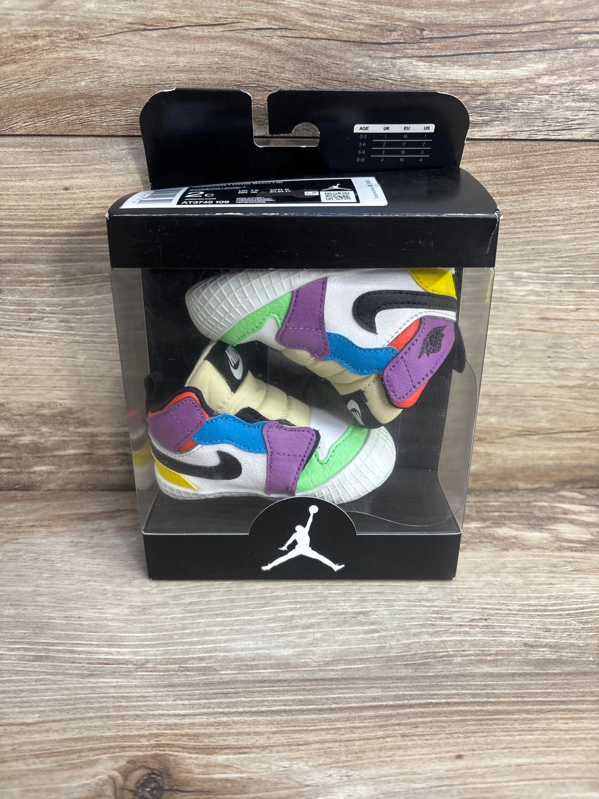 NEW Air Jordan 1 Crib Bootie 'Multi-Color' Sneakers sz 2c