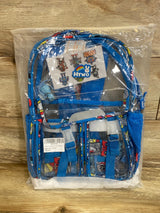 NEW HTWO Clear Backpack for Kids, School, Stadium Events, Cute Bookbag (Dark Blue)