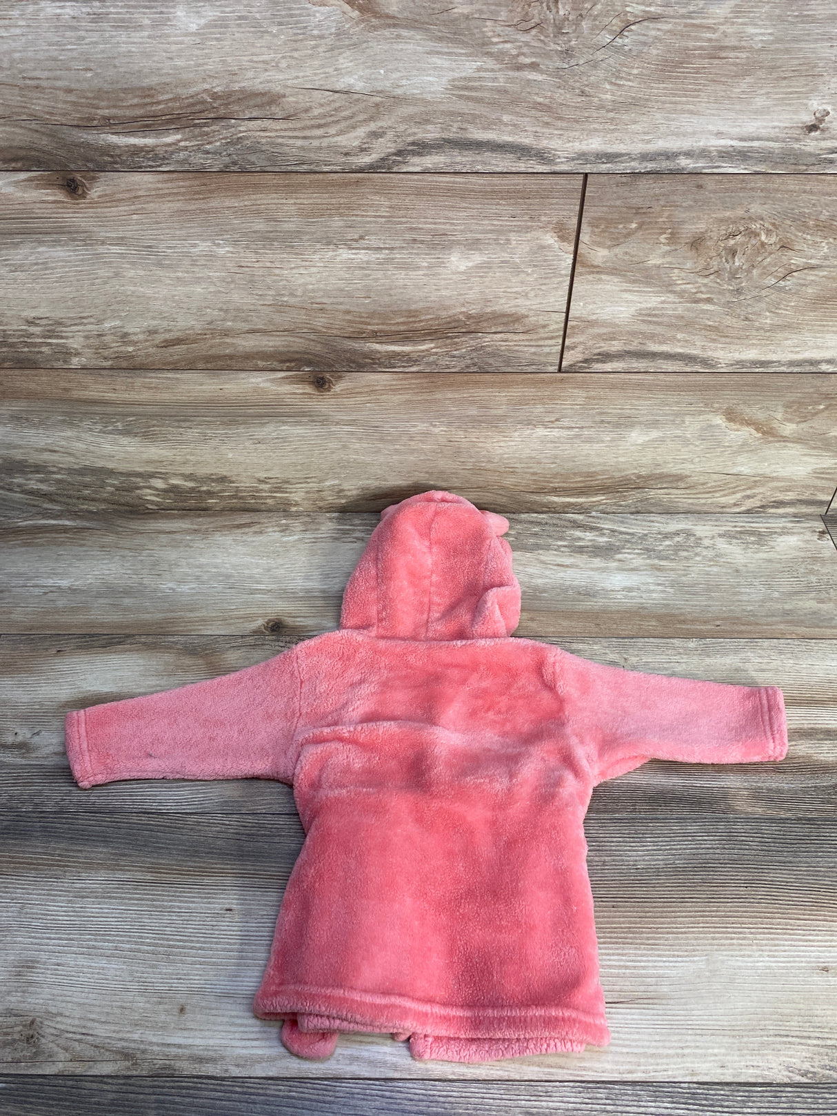 Hudson Baby Hooded Sherpa Fox Robe Pink sz 0-9m