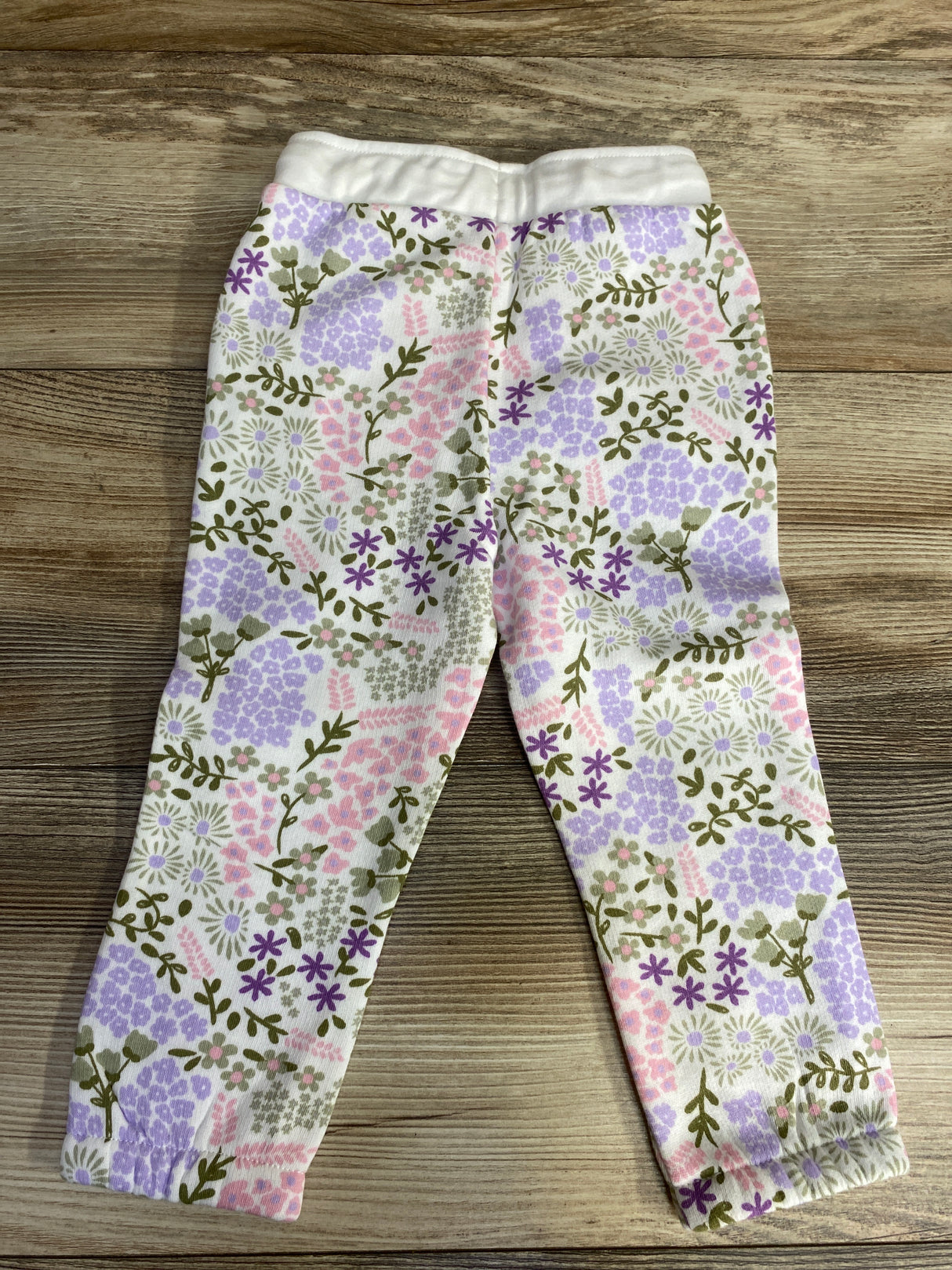 NEW Okie Dokie Fleece Floral Jogger Pant sz 18m