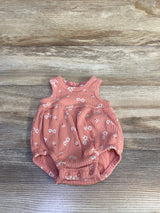 RZ by Rachel Zoe Ribbed Bubble Romper Pink sz 0-3m
