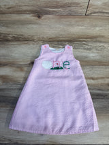 Santikisler Hole In One 1st Birthday A-Line Seersucker Dress Pink sz 12-18m