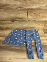 Old Navy 2pc Polar Bear Pajama Set Light Blue sz 3T