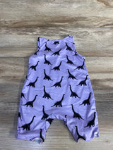 Shein Dinosaur Tank Romper Purple sz 6-9m - Me n Mommy To Be