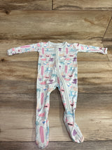Kickee Pants Bamboo Zippered Footie Blue sz 3-6m