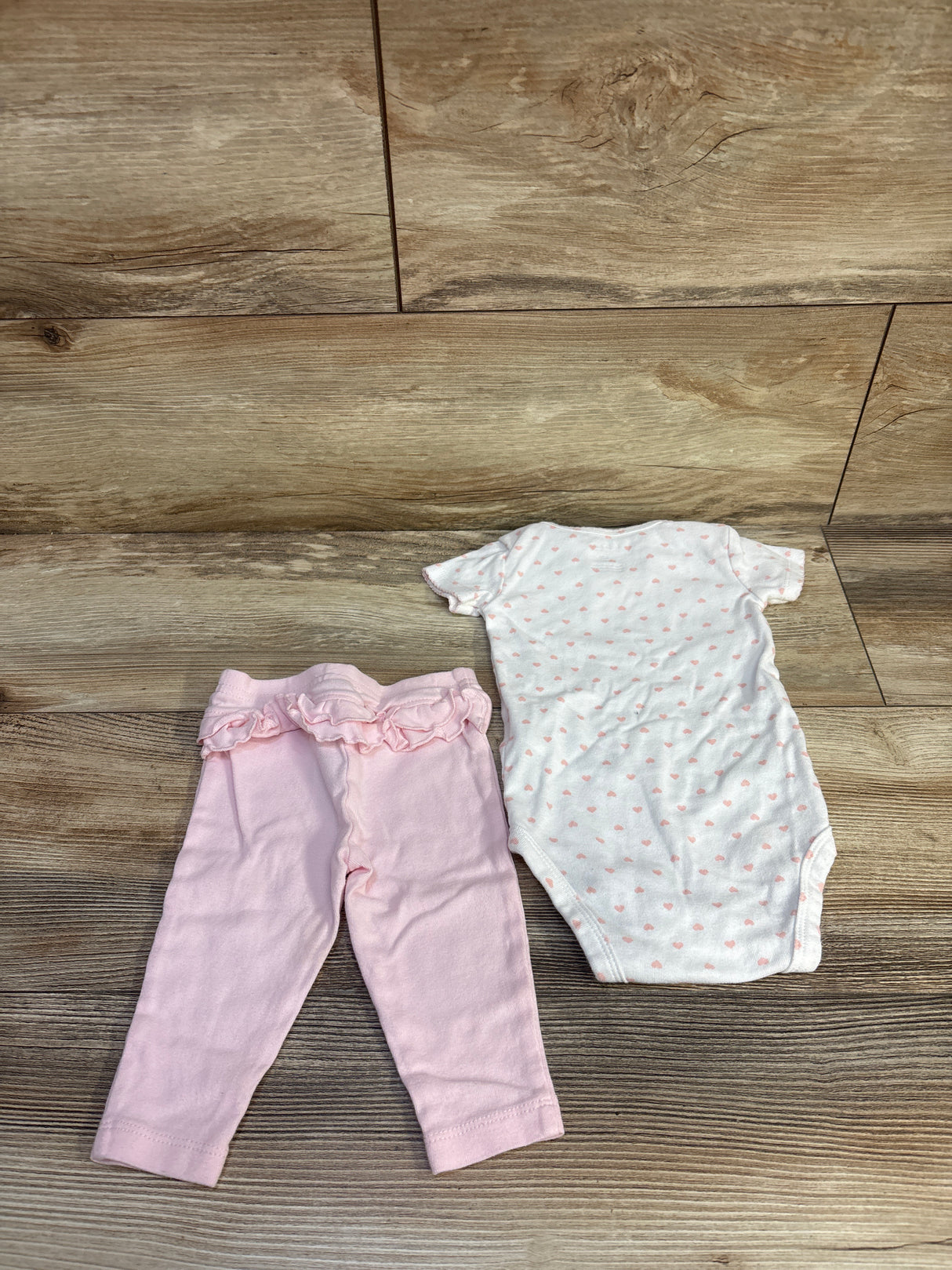 Simple Joys 2pc Bodysuit & Pants Set White sz 3-6m